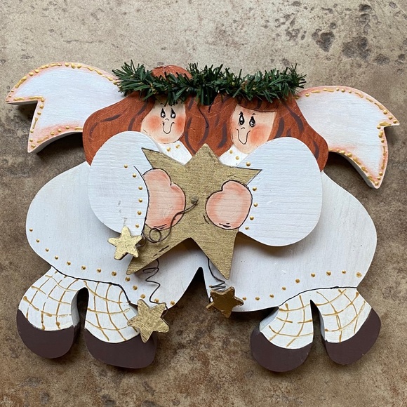 Other - Handmade Wooden Angels